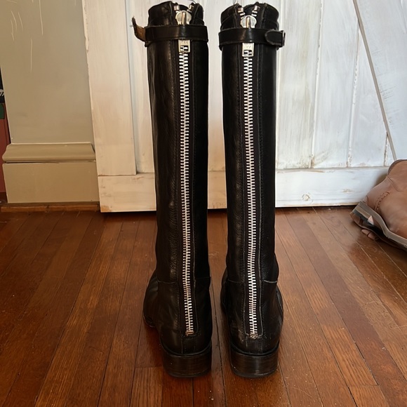 Ash brand distressed black high boots size 39.5 - Picture 3 of 10